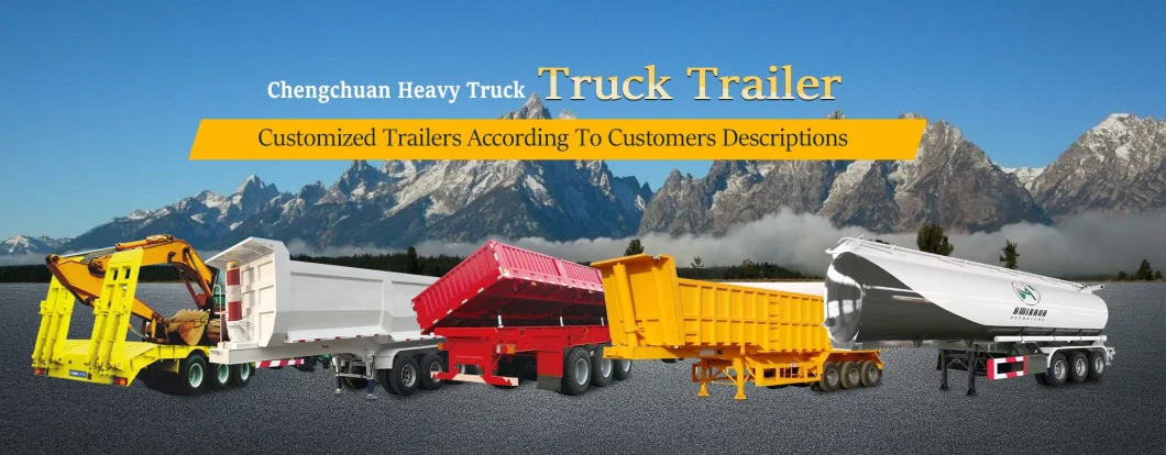 Cost-Effective Good Quality New Customization Semi Trailer BPW/Saf Axles Agricultural Cargo Loading 50tons at Low Price